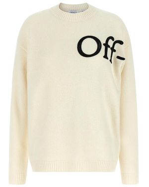 Off-White c/o Virgil Abloh Round-Neck Knitwear - White