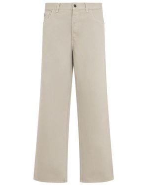 Prada Five-Pocket Old Denim Jeans - Naturel