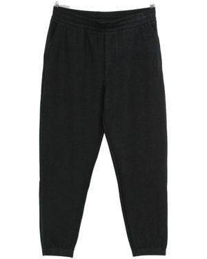 Emporio Armani Broeken ,Zwart ,Wol Flat Front Wool Broeken