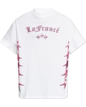 PUMA Tops ,Wit ,Katoen T-Shirt Met Print