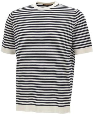 FILIPPO DE LAURENTIIS Tops ,Veelkleurig ,Katoen T-Shirt - Blauw