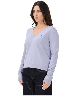 Tommy Hilfiger V-Neck Knitwear - Violet