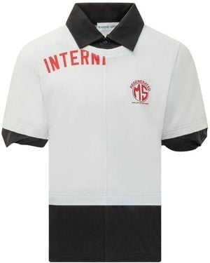 Marine Serre Polo Shirts - Grey