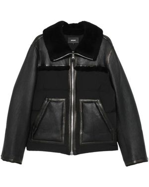 Mackage Shearling-Trim Padded Jacket - Black