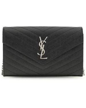 Saint Laurent Bos Taurus Geldbörse - Schwarz