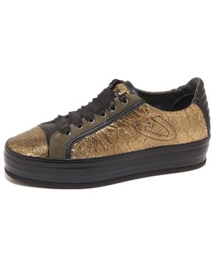 Alberto Guardiani Vintage-Stil Keilschuh Toki Tow - Braun