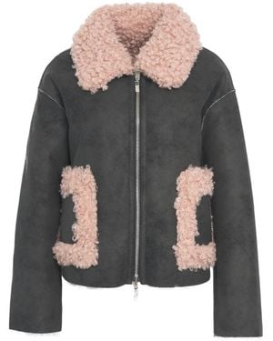 Jakke Faux Fur & Shearling Jackets - Gris