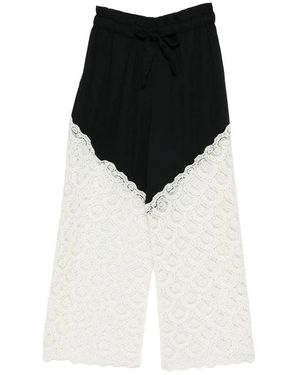 Sea Pants Cotton-Blend Neutrals - Black