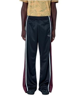 Martine Rose Broeken ,Zwart ,Polyester Elastische Track Pants - Blauw