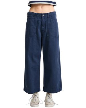 Denimist Wide Trousers - Bleu