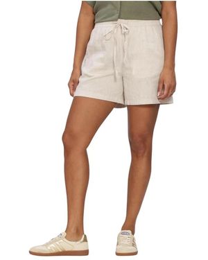 SELECTED Korte Broeken ,Linnen Slfluisa-Linnie Linnenmix Short - Naturel