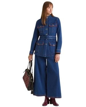 Maliparmi Wide Jeans - Azul
