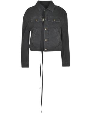 Ann Demeulemeester Denim Jackets - Black