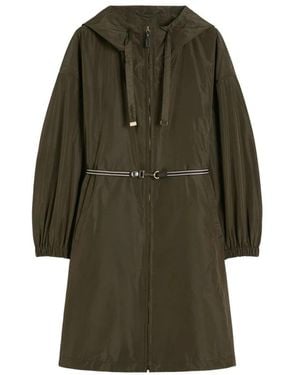 Max Mara Wasserabweisender Taffeta-Parka - Grün