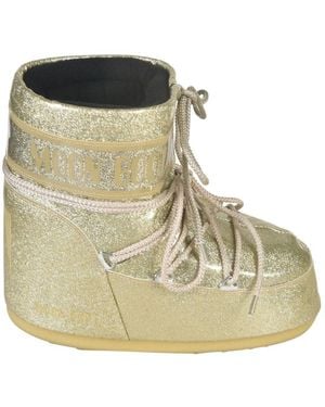Moon Boot Goldene stiefel für stilvollen look - Mettallic