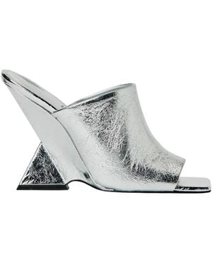 The Attico Heeled Mules - Grey