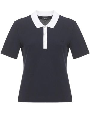 Fay Tops ,Blauw ,Katoen Biro Polo