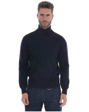 Gran Sasso Turtlenecks - Blue