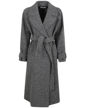Weekend by Maxmara Belted Coats - Grey