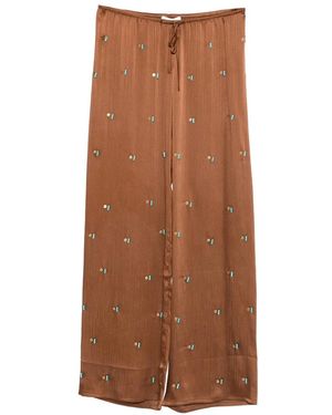Siedres Wide Trousers - Brown