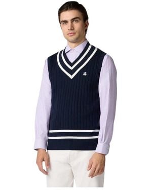 Brooks Brothers Sleeveless Knitwear - Azul