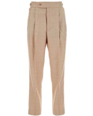 Needles Mr266 Hose Aus Polyester-Mischgewebe Mit Stickerei - Natur