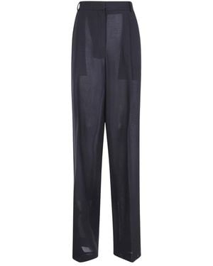 Tom Ford Broeken ,Zwart ,Wide Broeken - Blauw