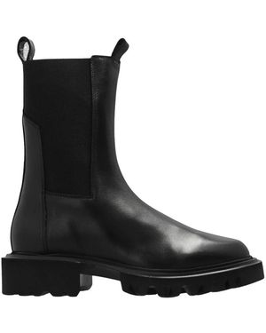 AllSaints Hallie Lederstiefel - Schwarz