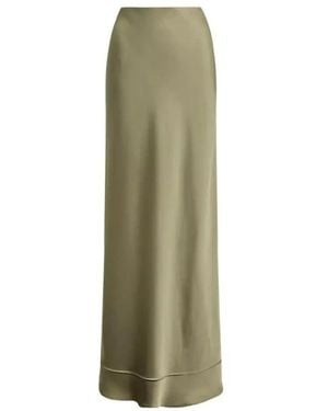 Ralph Lauren Rokken ,Groen ,Polyester A-Lijn Maxi Rok