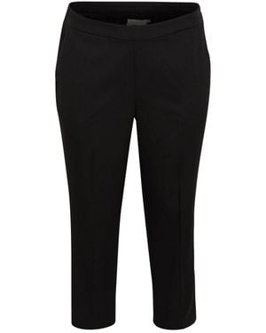 Kaffe Cropped Trousers - Black