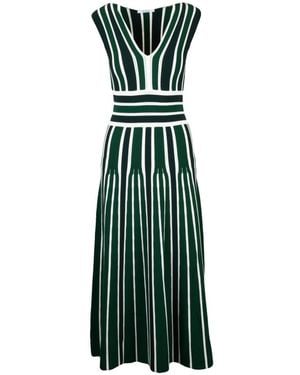 Max Mara Tallone Gebreide Jurk - Groen