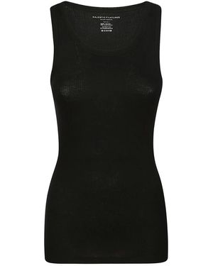 Majestic Filatures Sleeveless Tops - Black