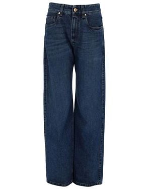 Brunello Cucinelli Wide-Leg Jeans - Blauw