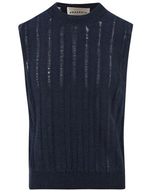 Amaranto Armhole Sweater - Blau