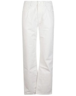 Ami Paris Straight Fit Jeans - White