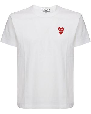 COMME DES GARÇONS PLAY T-Shirts - Bianco