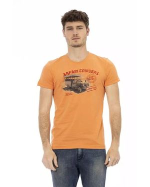 Trussardi Elegantes kurzarm t-shirt - Blau