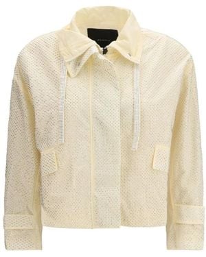 Pinko Jassen ,Polyester Babette Jacket - Naturel