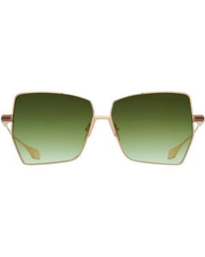 Dita Eyewear Accessoires ,Geel ,Metamorphis Zonnebril - Groen