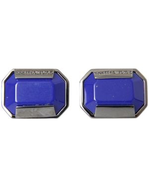 Dolce & Gabbana Silberne Manschettenknöpfe Aus Messing - Blau