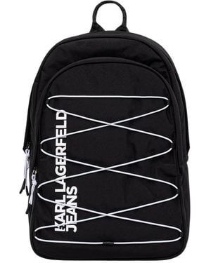 KARL LAGERFELD String Utility Rucksack - Schwarz