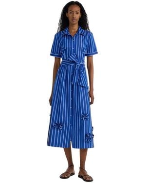 Saloni Vivienne Dress - Blauw
