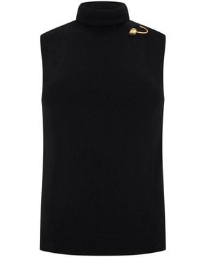 Alberta Ferretti Turtlenecks - Negro