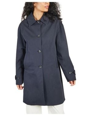 Trench & Coat Single-Breasted Coats - Blue