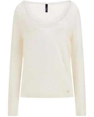Marciano Round-Neck Knitwear - White