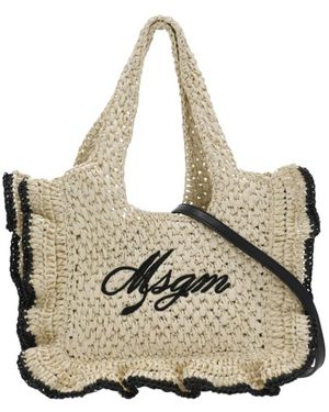 MSGM Cross Body Bags - Metallic