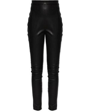 Balmain Leather Pants - Black