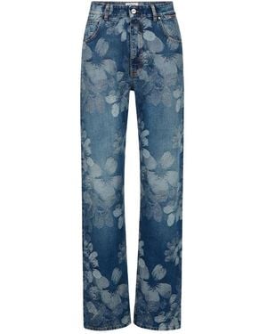 Iceberg Jeans ,Blauw ,Denim 5-Pocket Straight Jeans