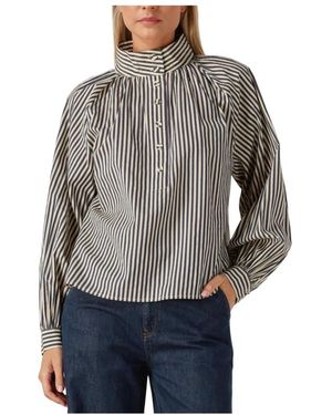 Dea Kudibal Overhemden ,Veelkleurig ,Katoen Elegante Nicola Blouse Voor - Grijs