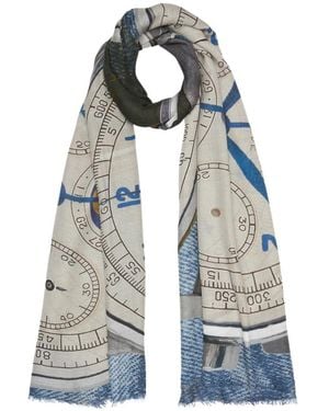 Faliero Sarti Silk Scarves - Blue